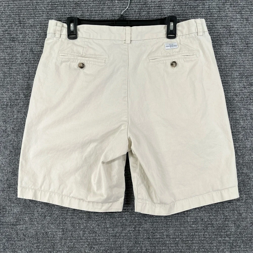Vineyard Vines Breaker Short Mens 34 Khaki Tan Stretch Chino Casual Summer Wear